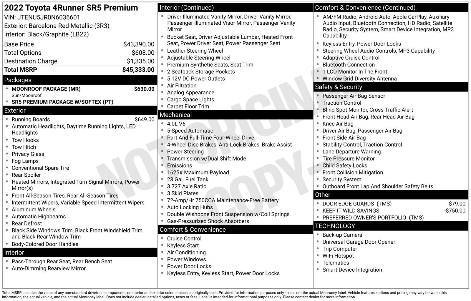 2022 Toyota 4Runner SR5 Premium