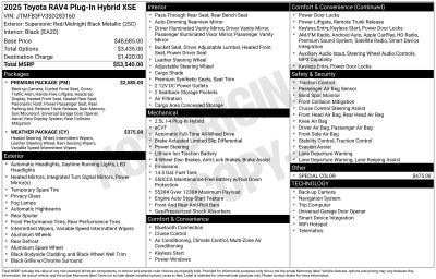 2025 Toyota RAV4 Plug-In Hybrid XSE