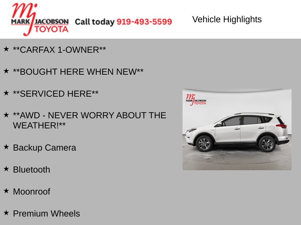 2018 Toyota RAV4 Hybrid XLE
