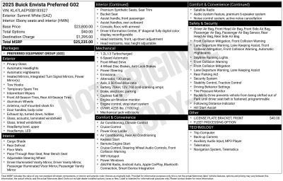 2025 Buick Envista Preferred