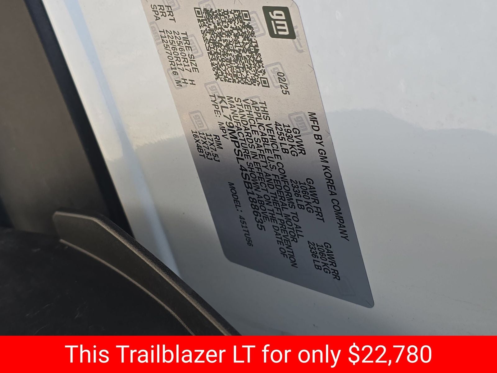 2025 Chevrolet TrailBlazer LT