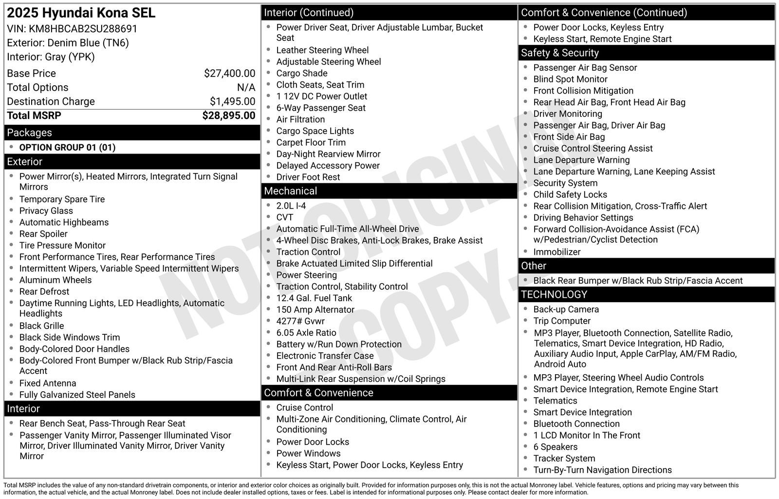 2025 Hyundai Kona SEL