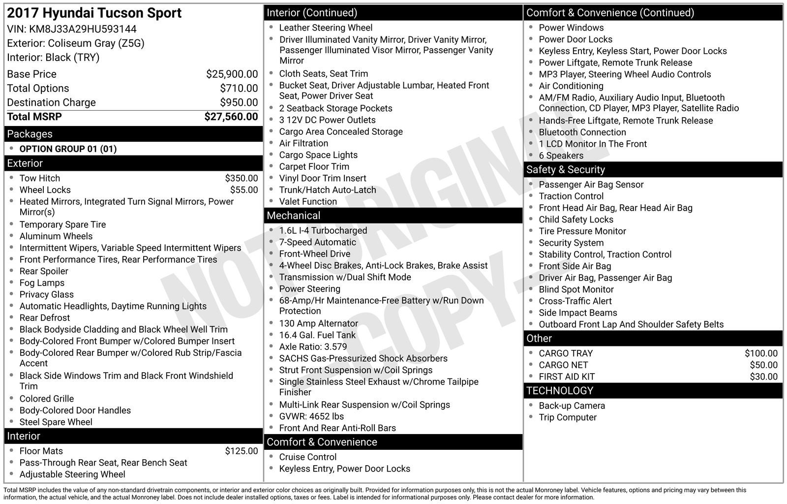 2017 Hyundai Tucson Sport