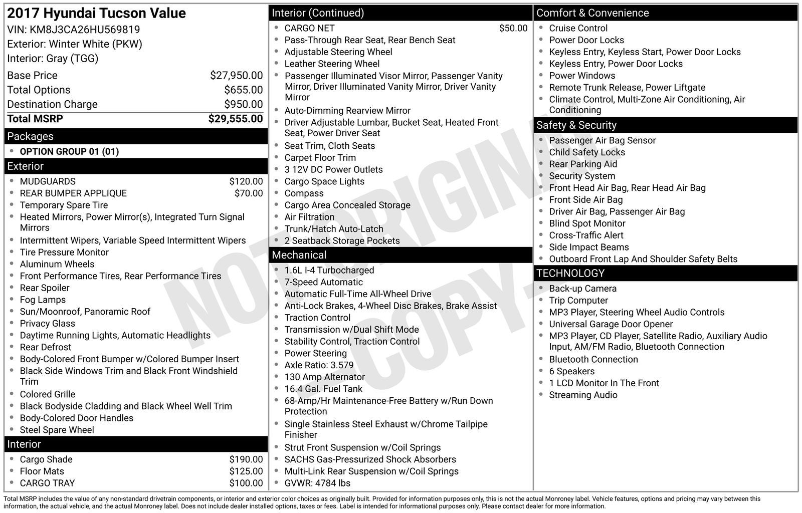 2017 Hyundai Tucson Value