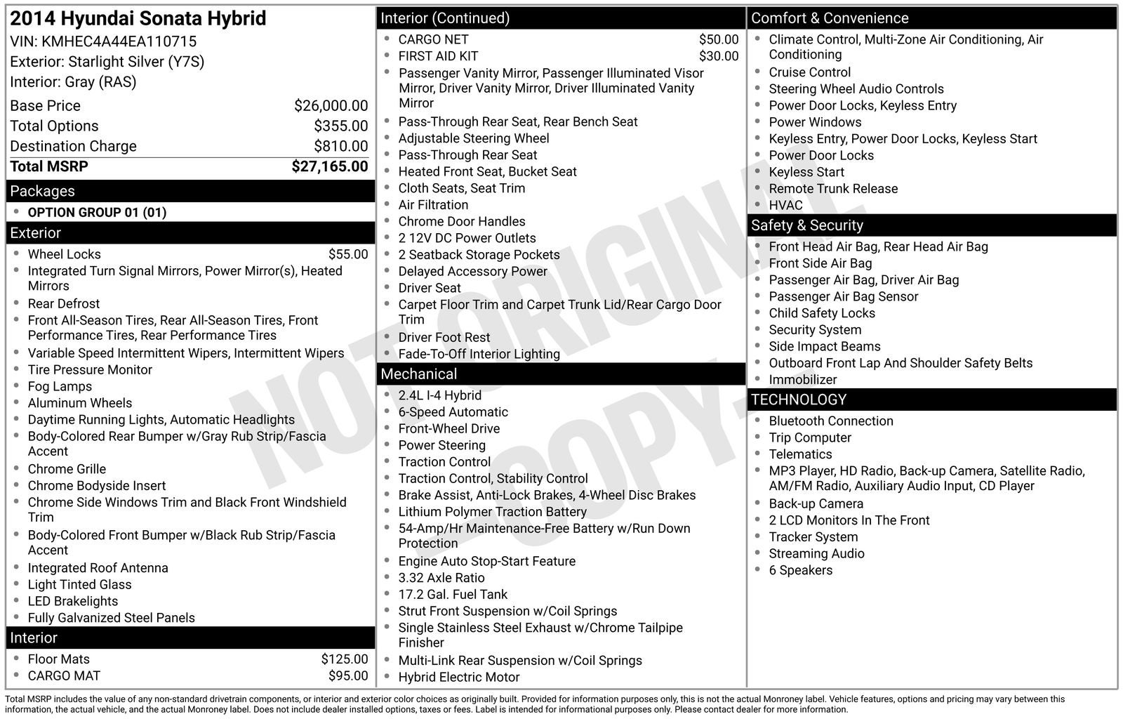 2014 Hyundai Sonata Hybrid Limited
