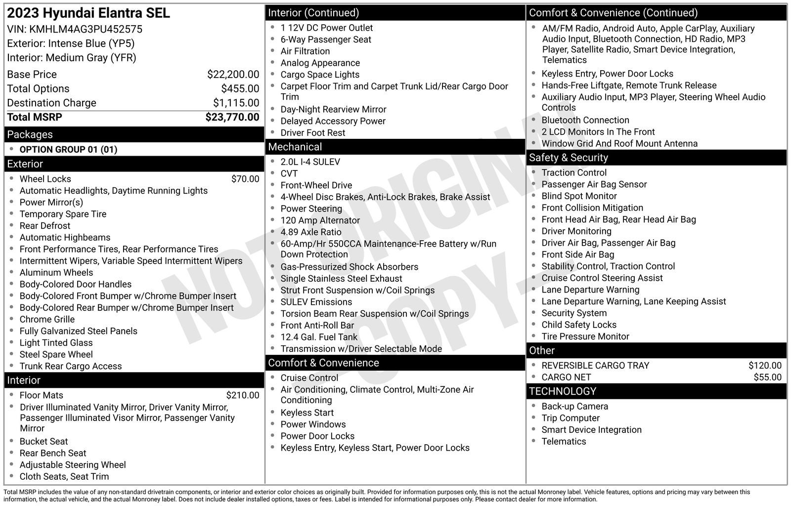 2023 Hyundai Elantra SEL