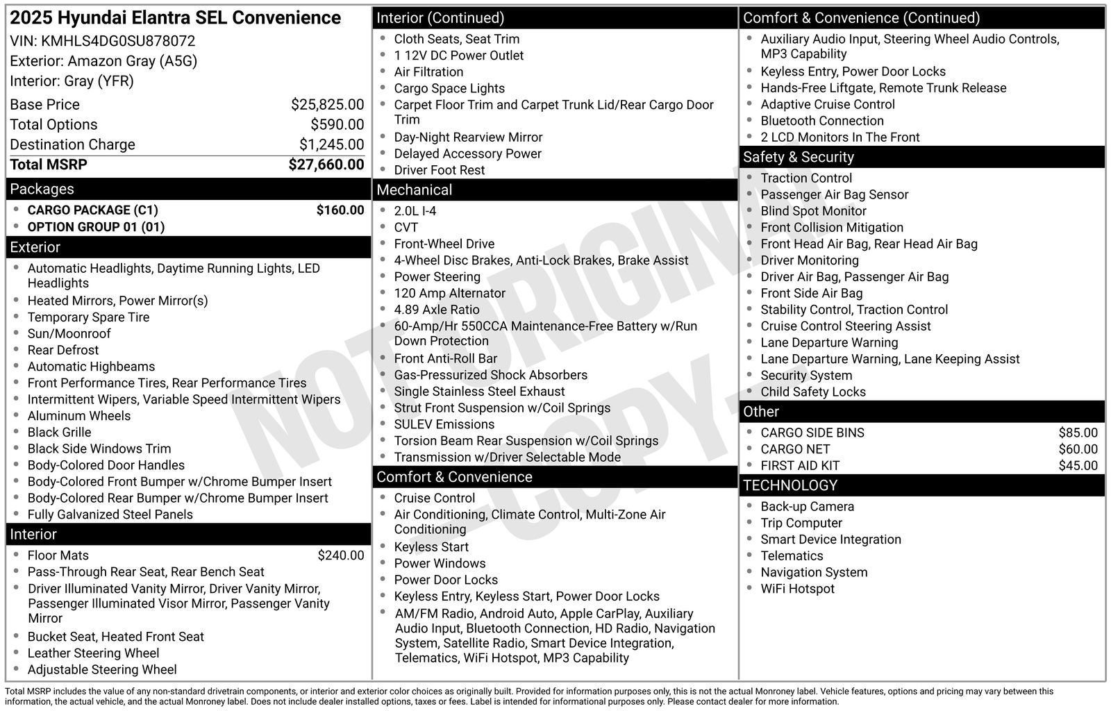 2025 Hyundai Elantra SEL Convenience