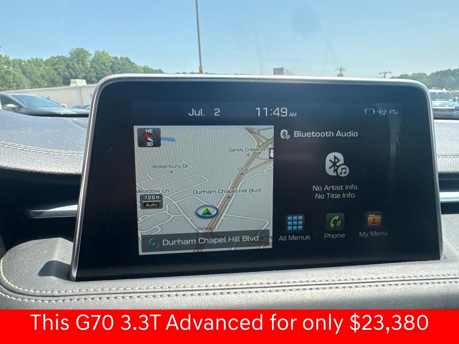 2019 Genesis G70 3.3T Advanced