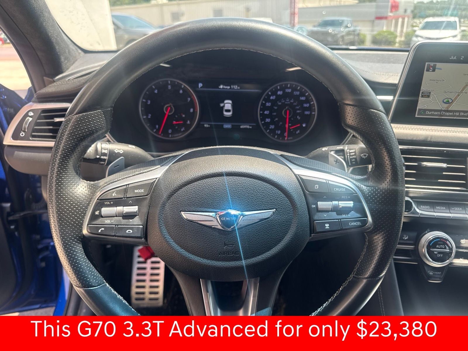 2019 Genesis G70 3.3T Advanced