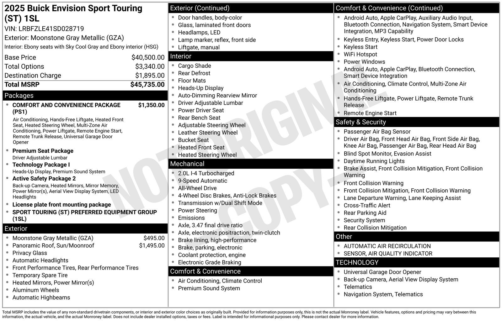 2025 Buick Envision Sport Touring