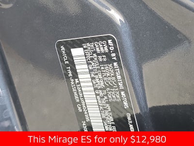2024 Mitsubishi Mirage ES