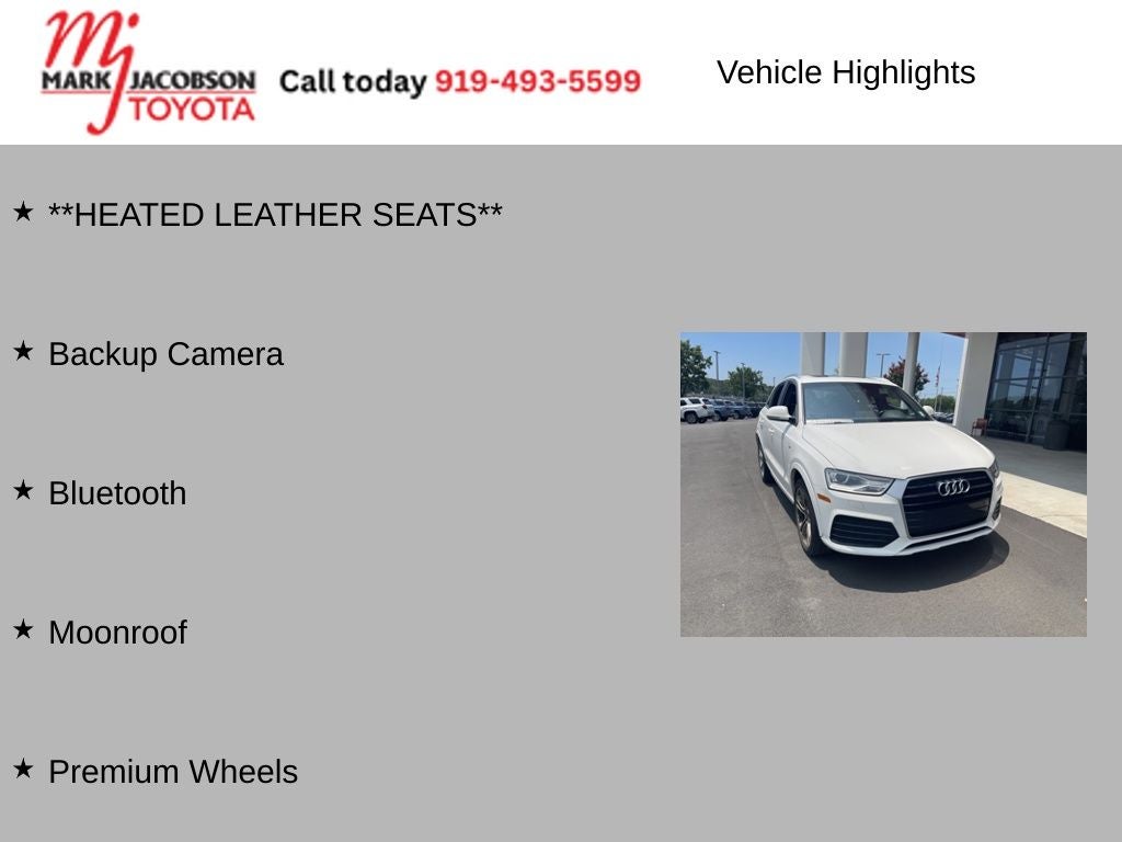 2018 Audi Q3 2.0T Premium