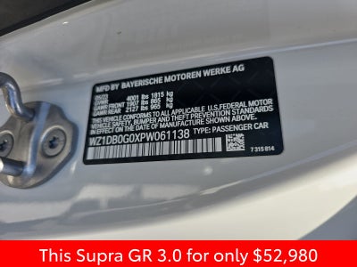 2023 Toyota GR Supra 3.0