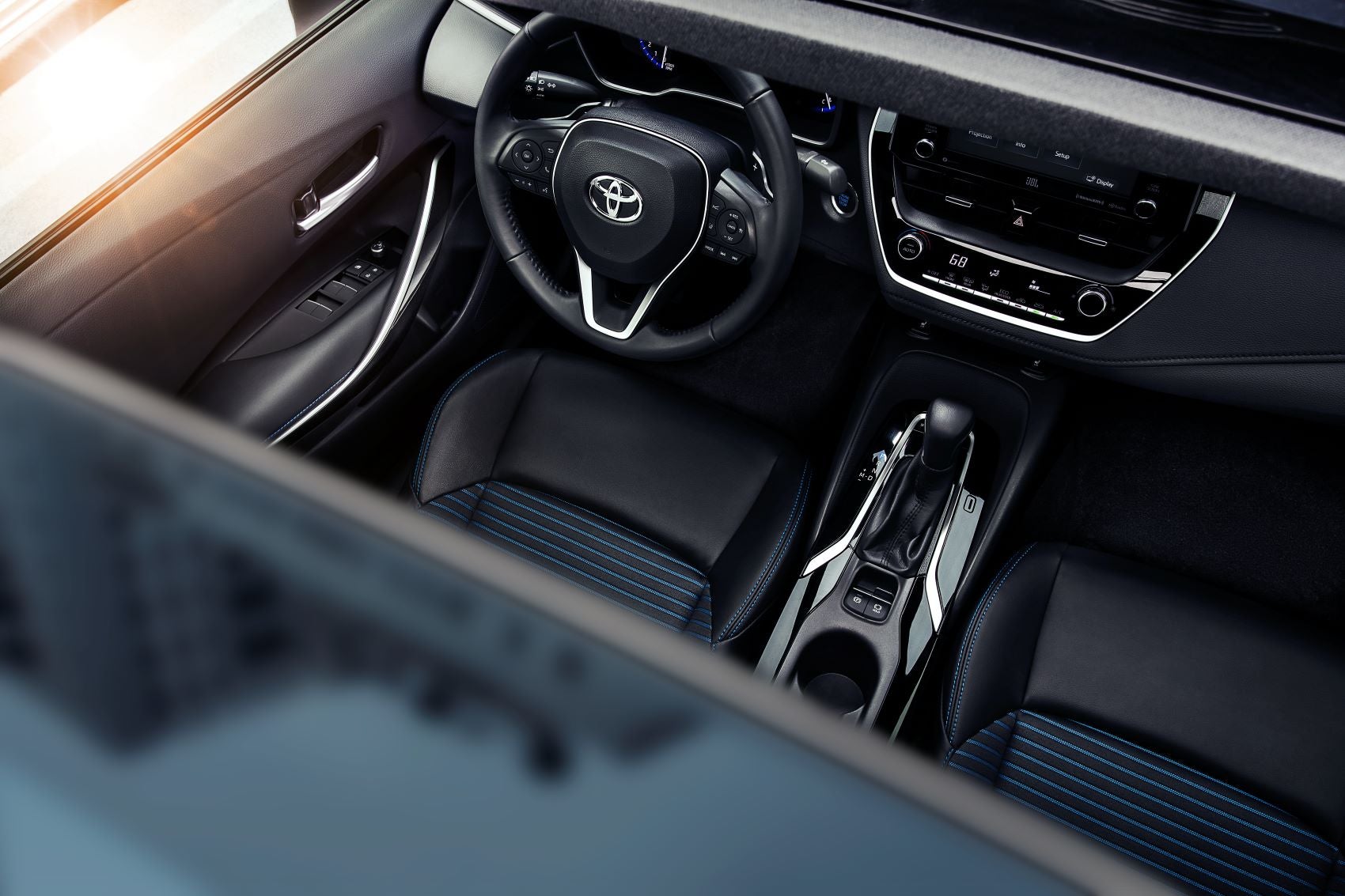 Bird's Eye View of the 2022 Toyota Corolla Interior
