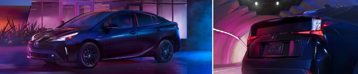 Prius image showing full model and back of vehicle