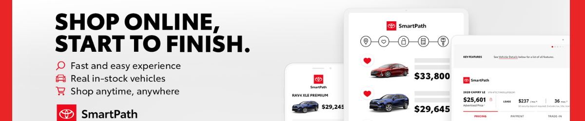 Shop Certified Pre-Owned Toyota inventory online with SmartPath at Mark Jacobson Toyota