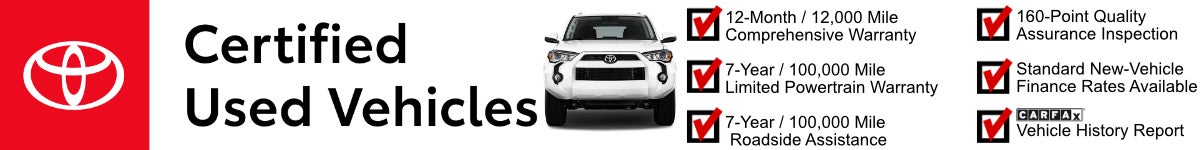 Toyota Certified Used Information