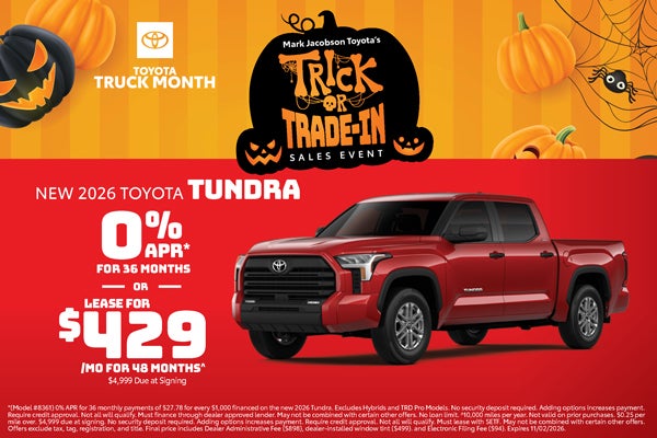 New 2026 Toyota Tundra