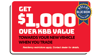 Get $1,000 over KBB Value