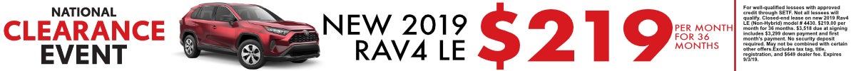 2019 Rav4 Offer