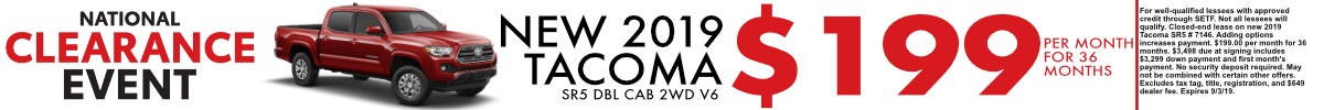 2019 Tacoma Offer